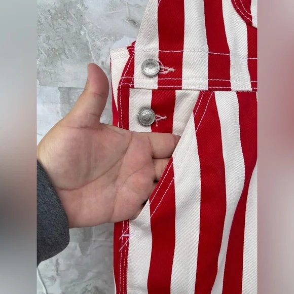 LISA SAYS GAH Lucy Overall - Pomodoro Stripe size S/XS - Picture 12 of 17